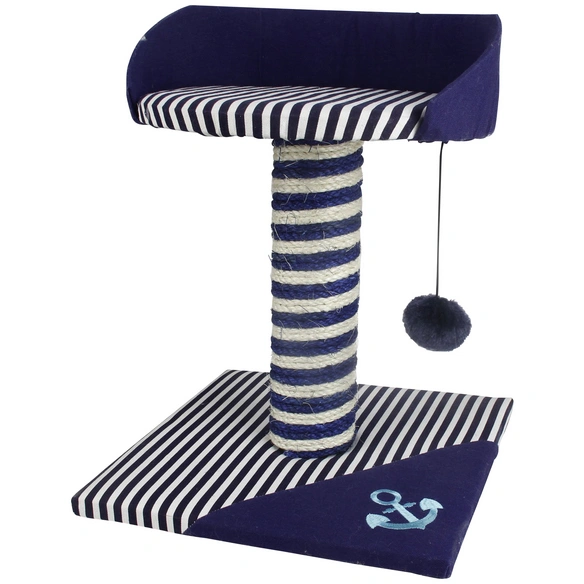 Kratzbaum »Ocean-Style«, blau/grau, Höhe: 42 cm