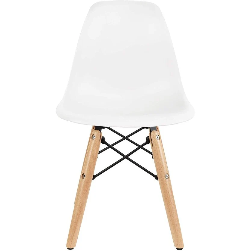 Kids Toddler Chair Side No arm Armless Natural Wood Legs Eiffel For Kitchen Desk Work Bedroom Playroom Preschool