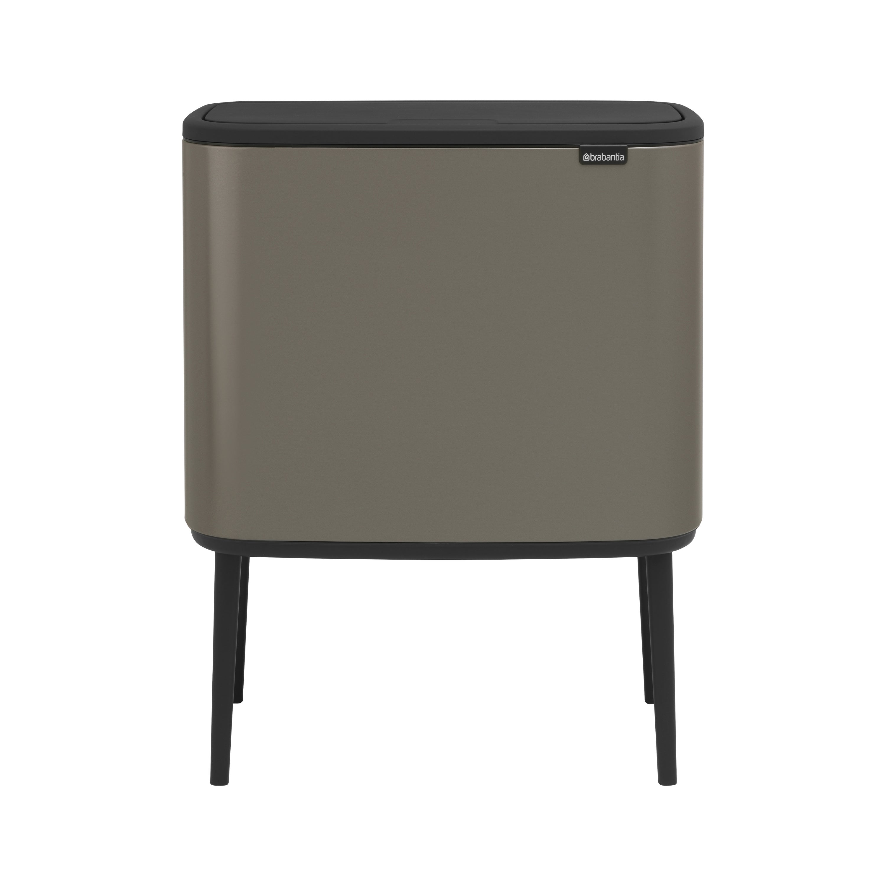 Brabantia Bo Touch Bin Afvalemmer 3 x 11 L - Platinum