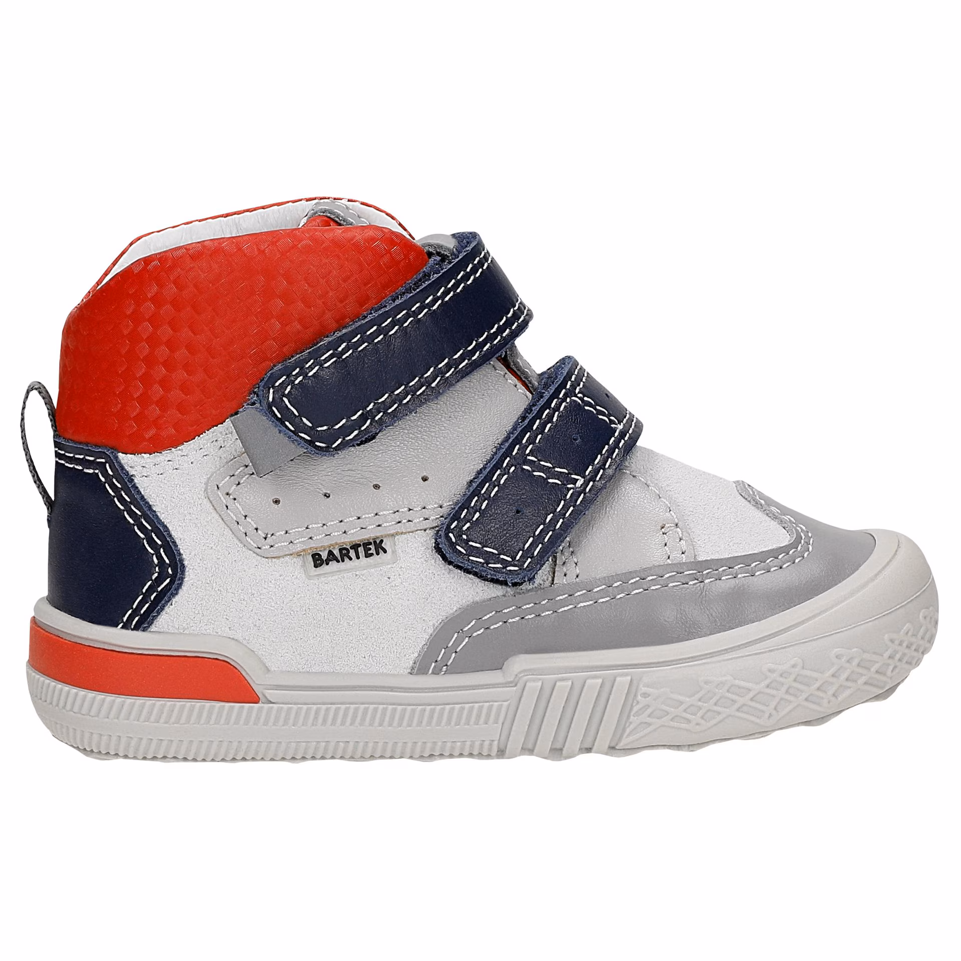 Sneakers BARTEK 21704-035, dla chłopców, biało-granatowy