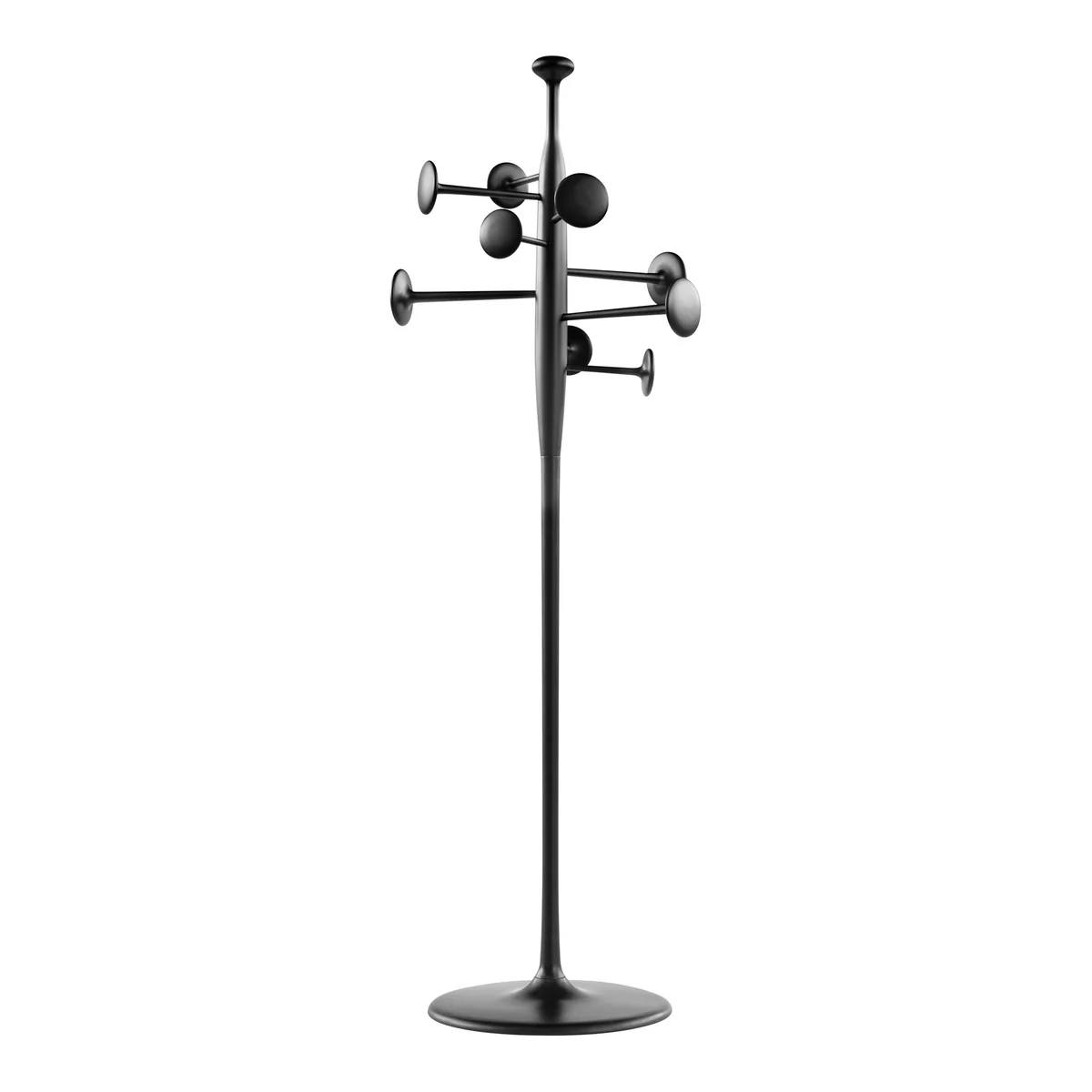 Mater - Trumpet Gardrobenständer, Aluminium schwarz lackiert