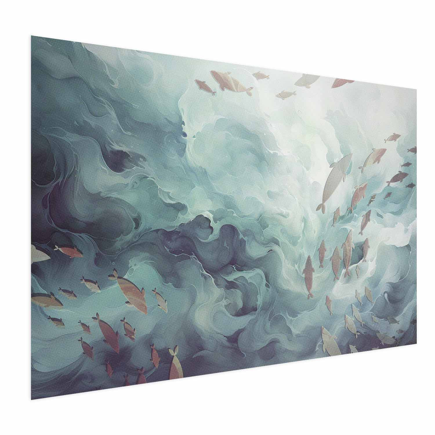 Plakat Ryby w oceanie 30x21 cm
