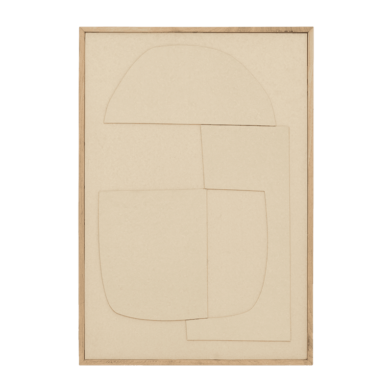 Urban Nature Culture wanddecoratie Capas Khaki - 64x44x2.5cm