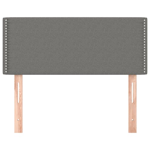 NNEVL Headboard Dark Grey 100x5x78/88 cm Fabric