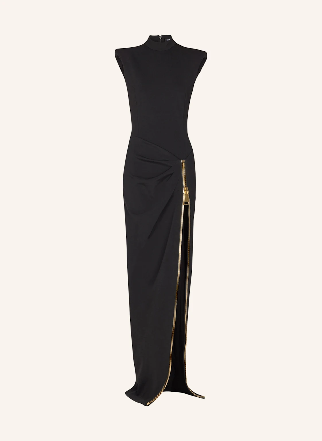 BALMAIN Langes Kleid mit Schlitz aus Jersey