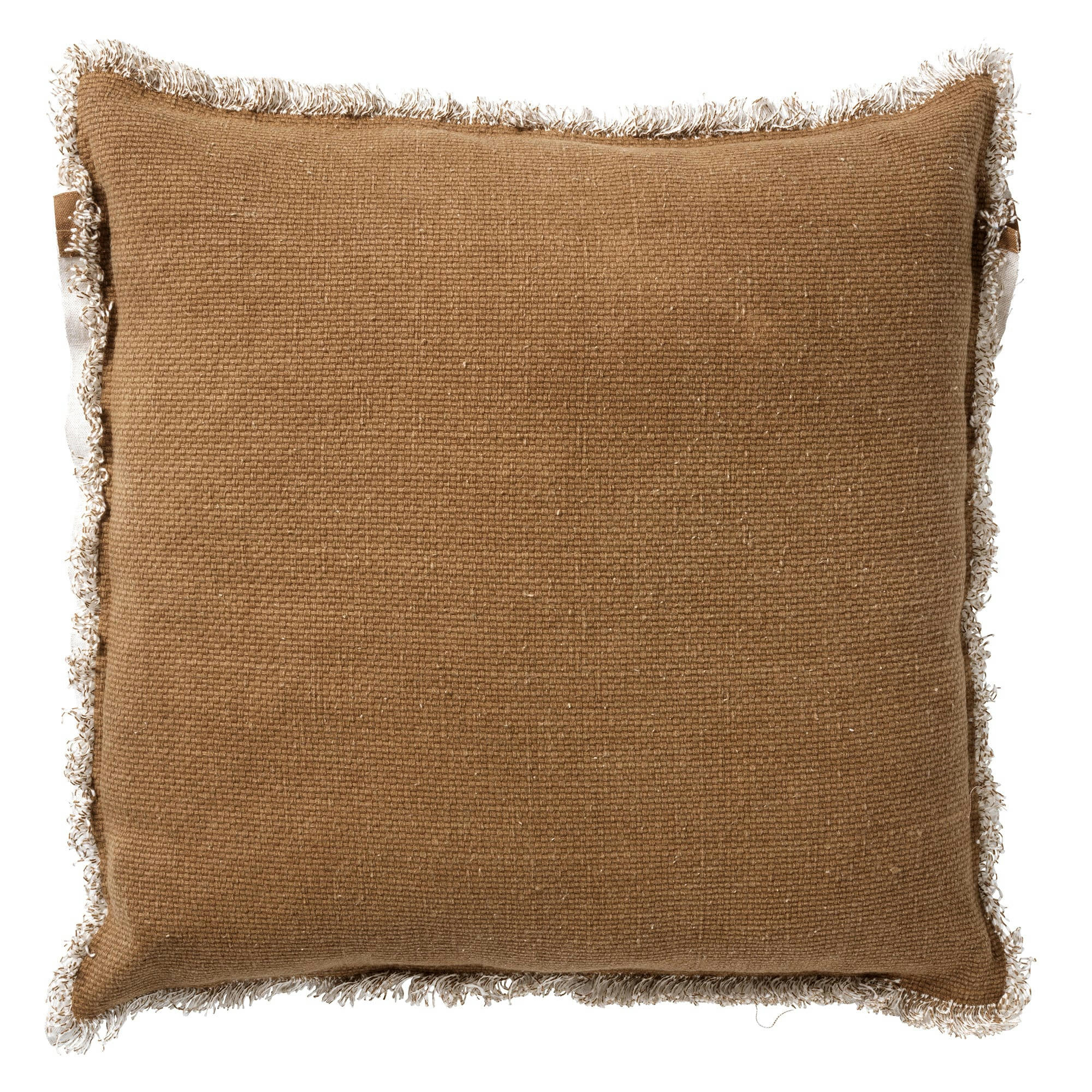 - Coussin - marron en coton 60x60 cm uni