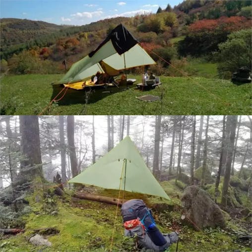 NNEOBA Ultralight Waterproof Flysheet Tent Shelter (Green)