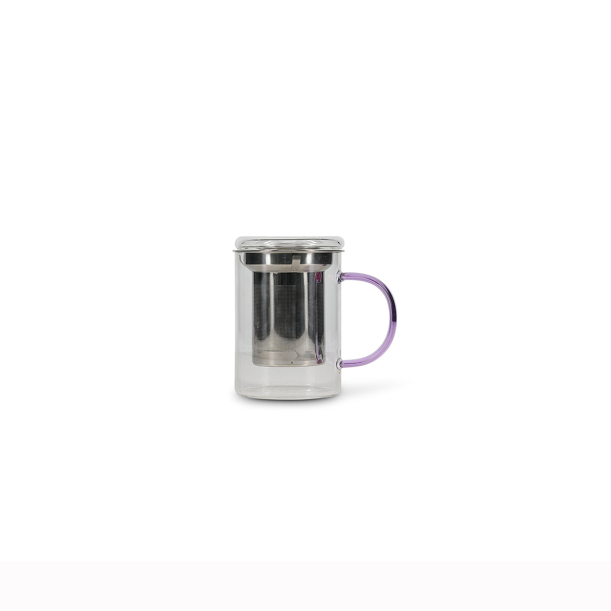 Ona - Theebeker 43cl met filter en deksel paars Liv