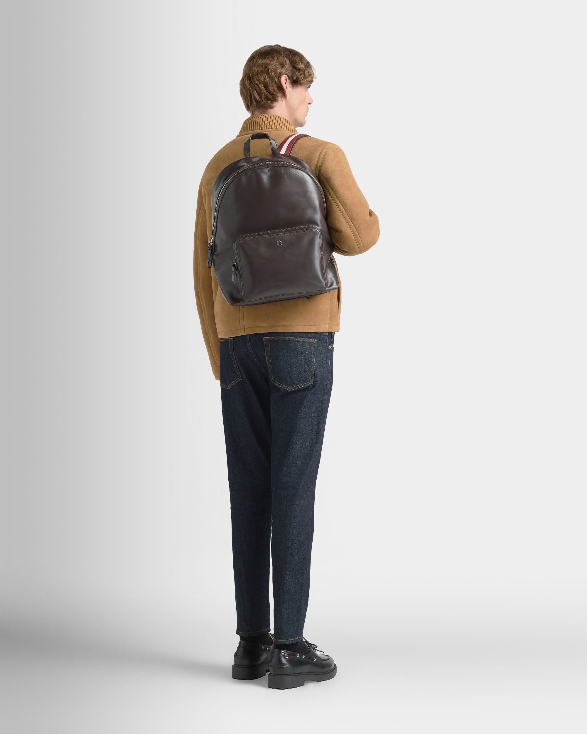 Ray Rucksack Aus Leder In Chocolate