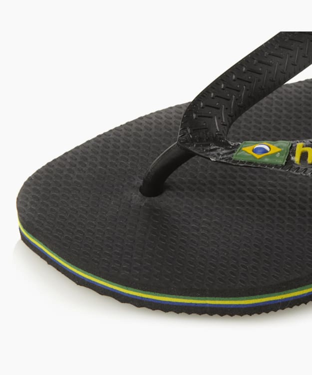 Brasil Flip Flops Black - Classic Flag Flip Flop