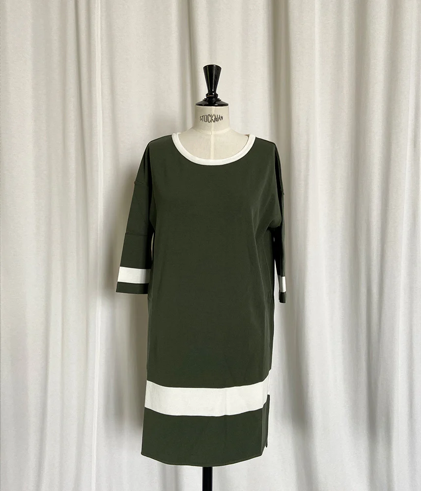 Robe kimono effet sweat en viscose OZEBRUX/81209/801