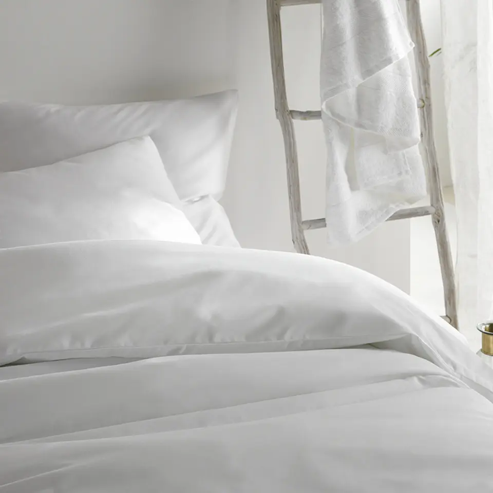 De Witte Lietaer Dekbedovertrek Katoen Satijn Olivia - 200 x 200/220 cm - Wit