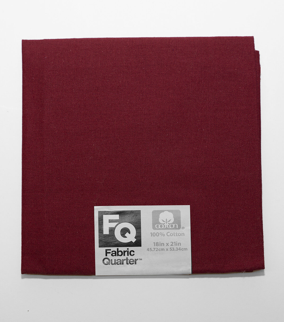 Red 1 Piece Cotton Fabric Quarter