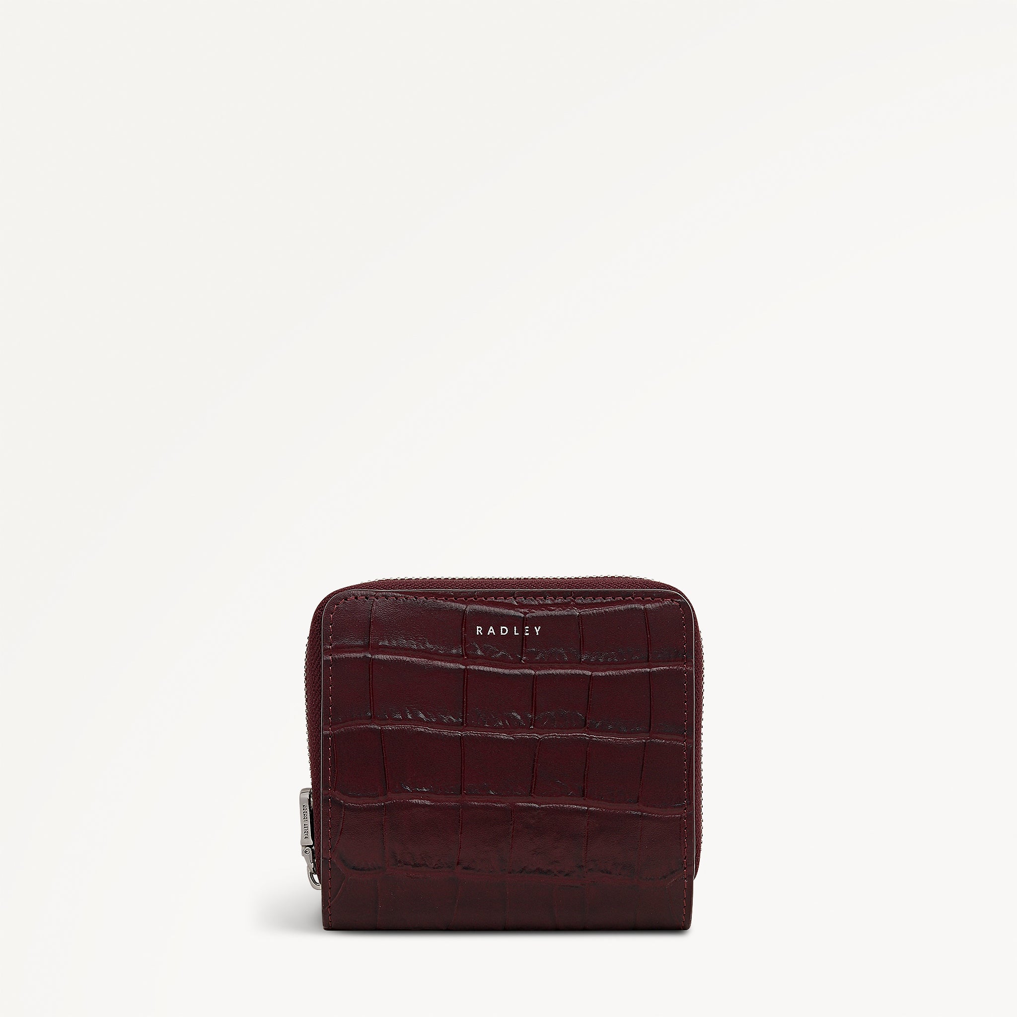 Dukes Place - Faux Croc - Medium Zip Around Purse