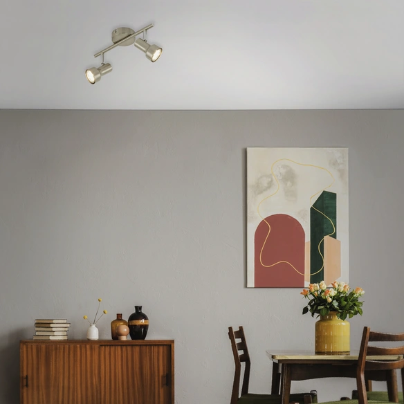 LED-Spotbalken »Sub«, Länge: 27,5 cm, Höhe: 12 cm, nickelfarben matt
