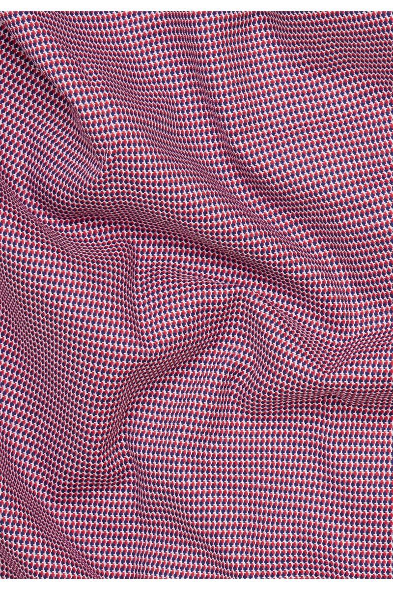 ETERNA Modern Fit Hemd rot, Strukturiert
