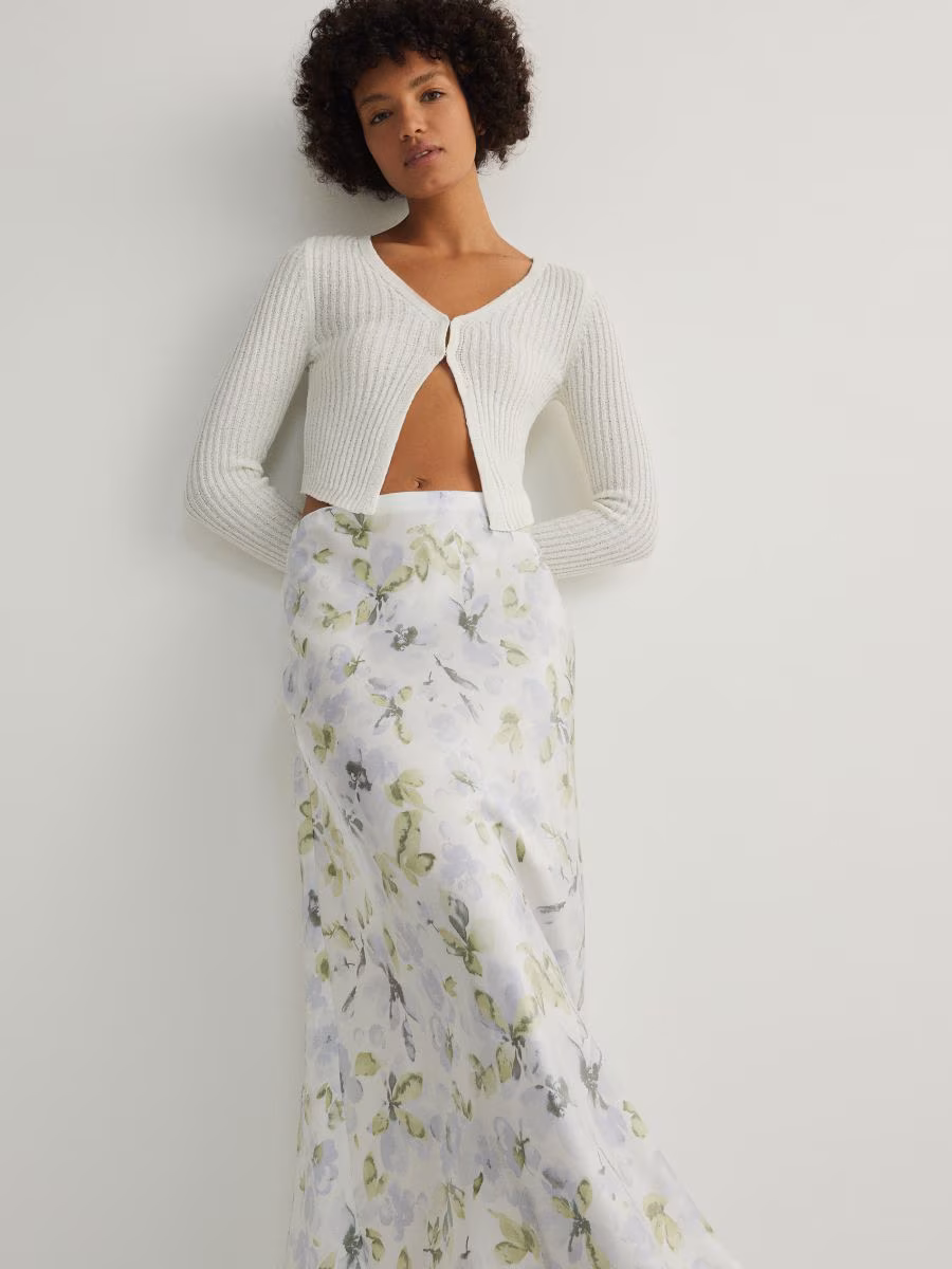 Viscose Midi Skirt