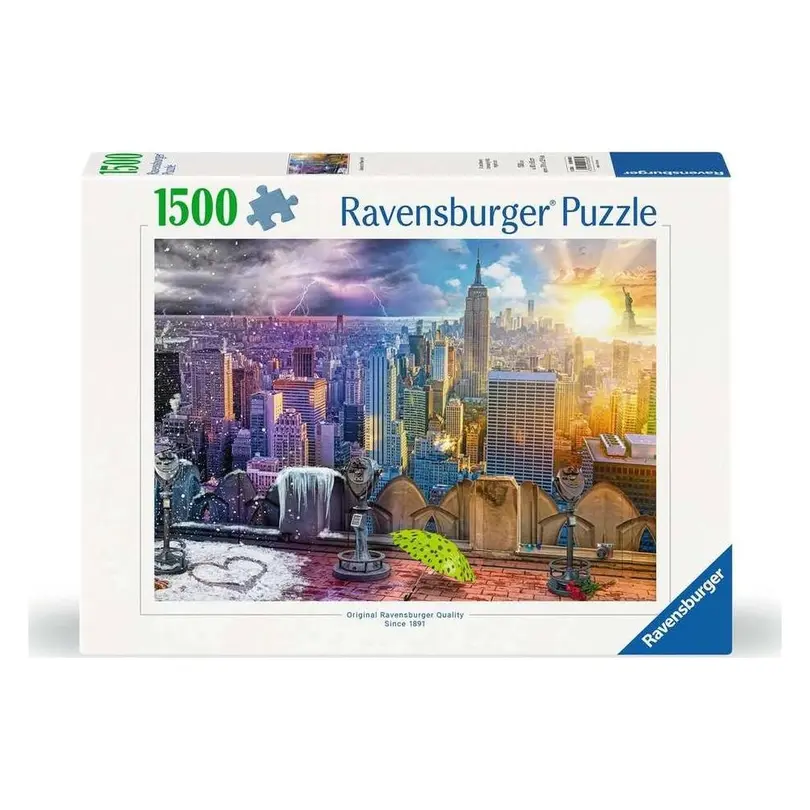 Puzzle New York im Winter und Sommer