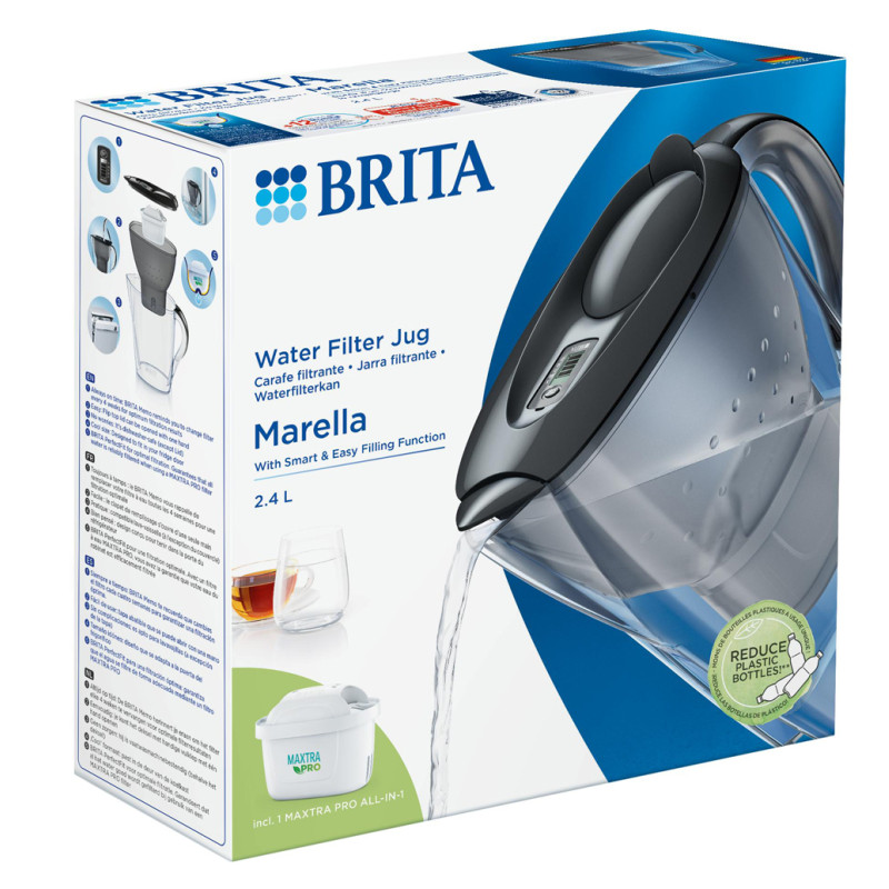 Carafe filtrante Marella cool graphite 2,4 L BRITA