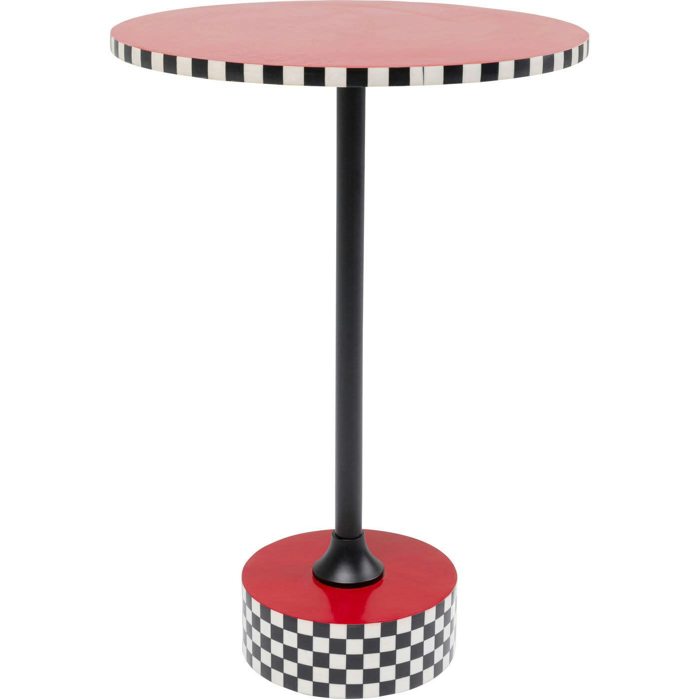 DOMERO - Table d'appoint Domero Checkers 40cm rouge Kare Design