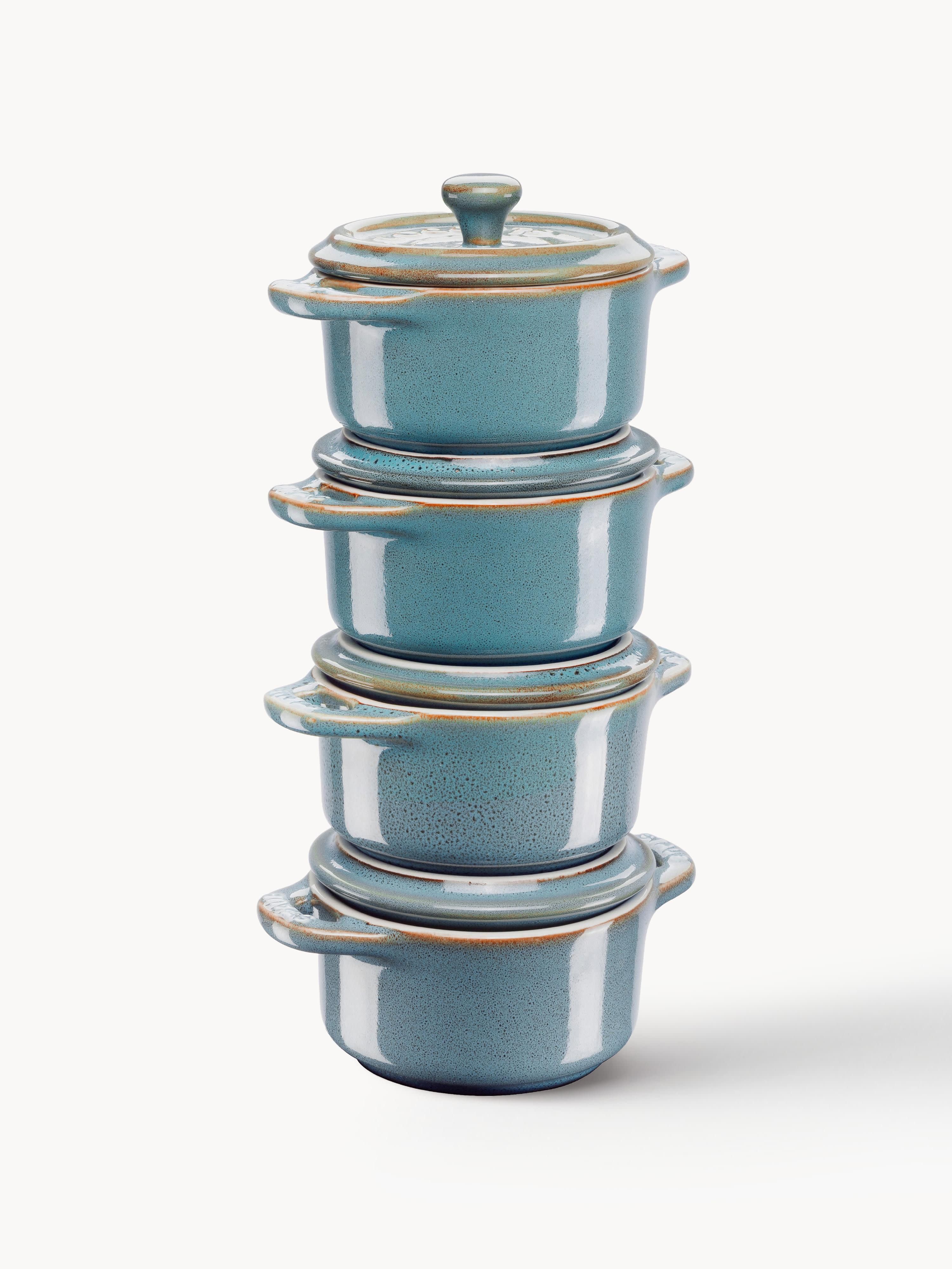Kleine Ofenformen Mini Cocotte, 4er-Set