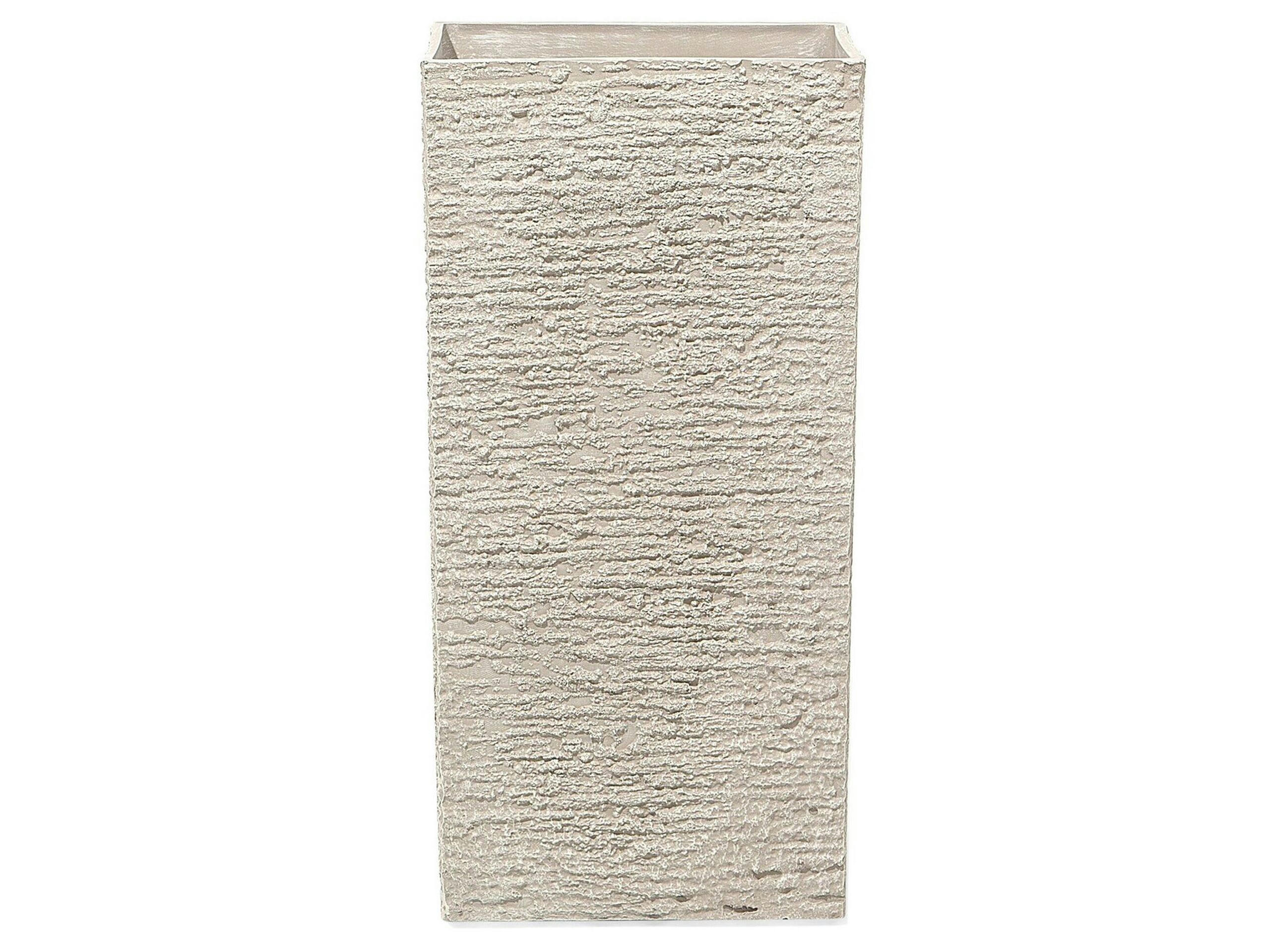 GAZA - Cache-pot d'extérieur en pierre beige H70