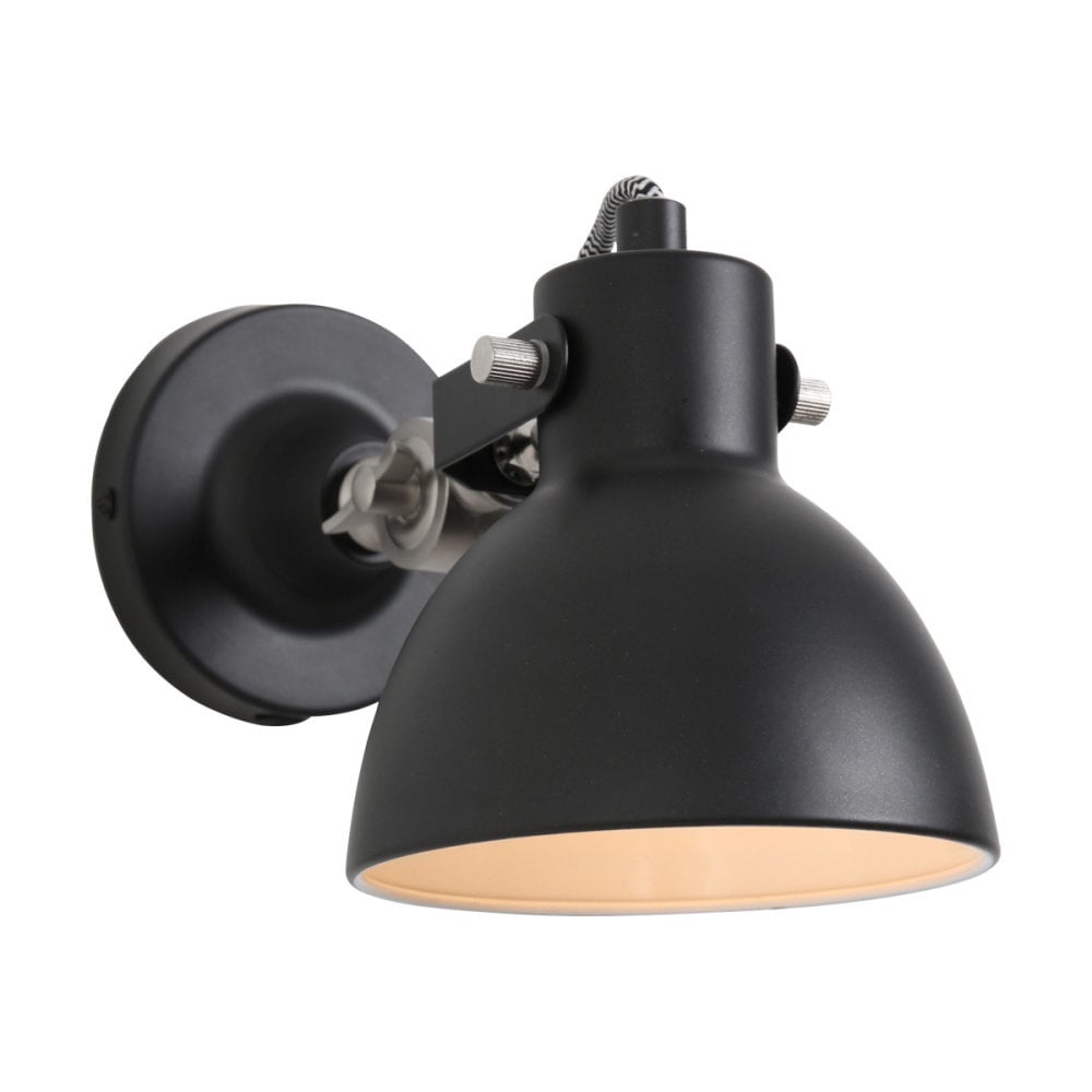 Mexlite wandlamp cera - 1 lichts - 13x 16 cm - zwart