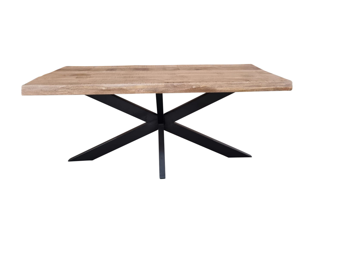 StarFurn Eettafel Boston - Rechthoek Naturel Mangohout - 160x90x76cm