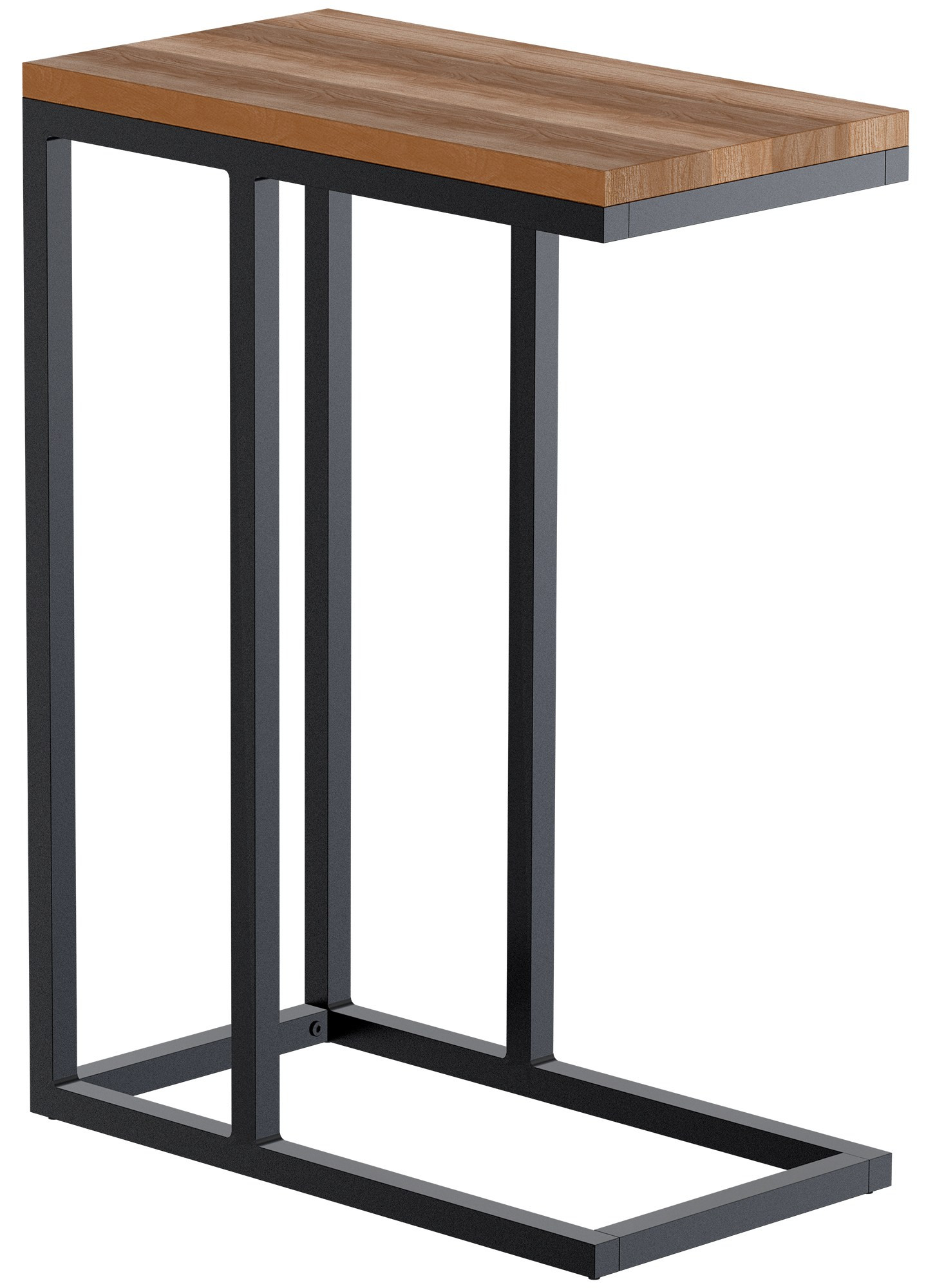 Stolik boczny Manteo 46x25x63 cm czarny drewno