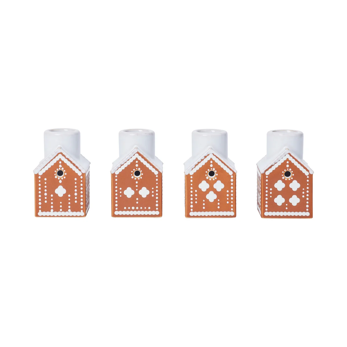 Kähler Design - Gingerbread Adventskerzenständer, braun (4er Set)