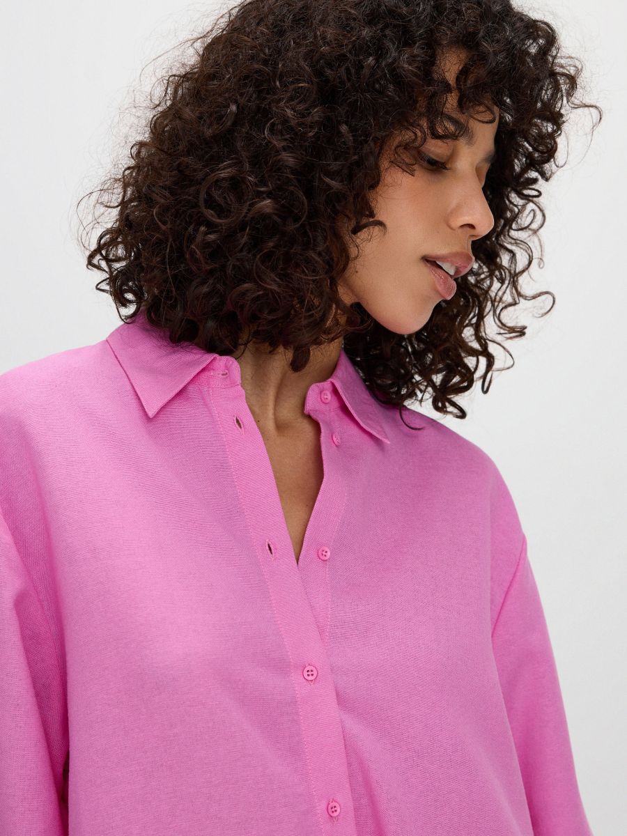 Longline Viscose Rich Shirt