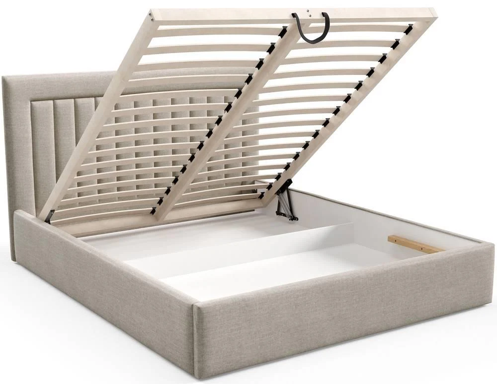 Bedframe 180x200 cm Alodie fluweel met opbergruimte