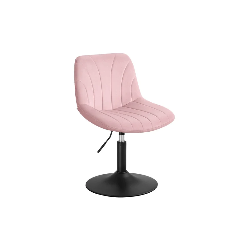 Tabouret de Coiffeuse Pivotant 360° avec Dossier