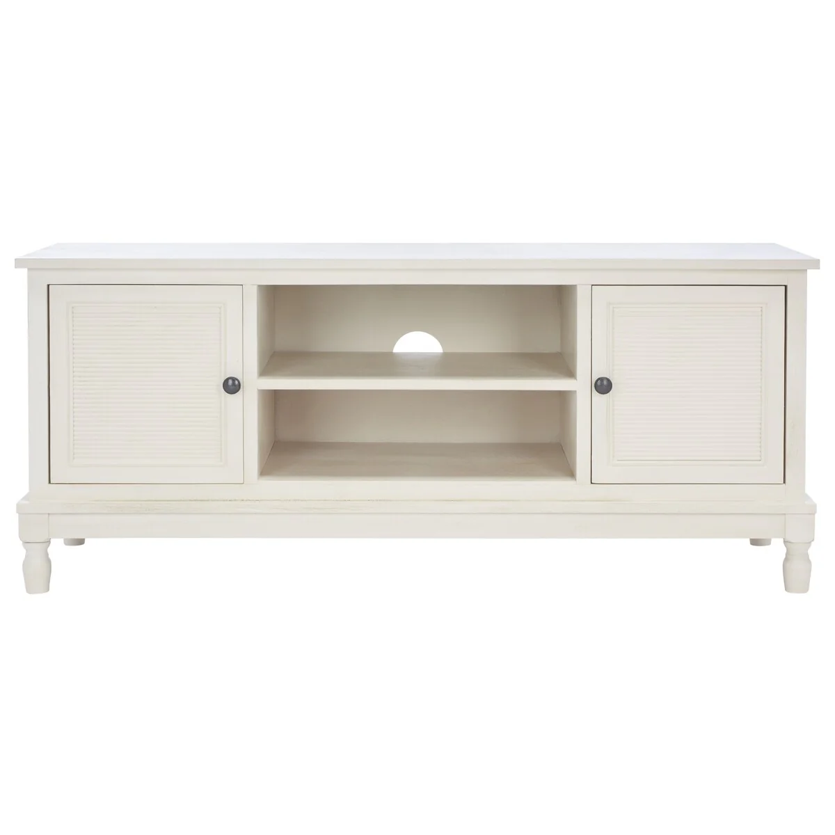 SAFAVIEH Ashlea 2 Door 1 Shelf Media Stand - 47 W x 16 D x 20 H - 47Wx16Dx20H