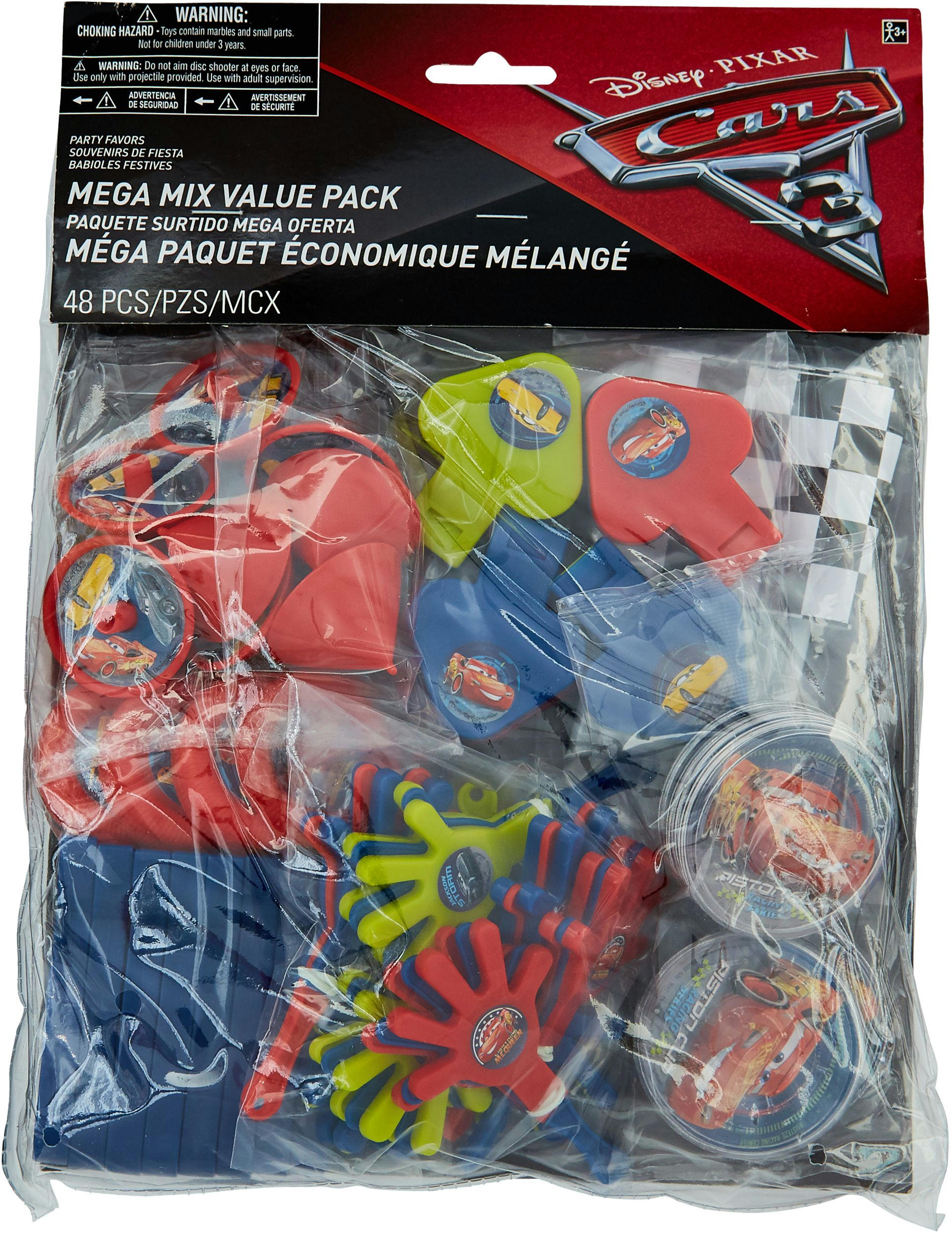 Disney Cars 3 Birthday Party Favour Pack, 48-pc