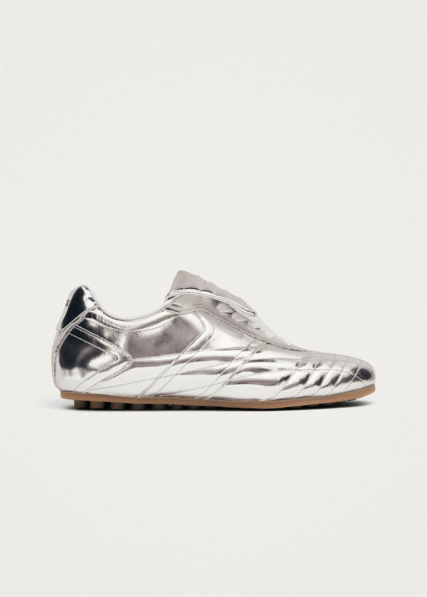 Tb.99 Silver Leather Sneakers