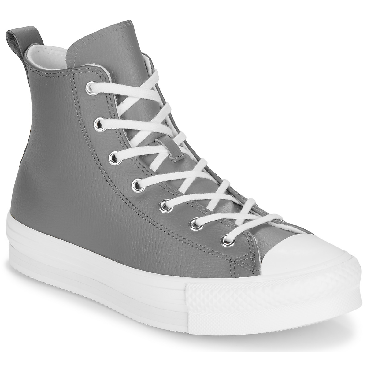 Converse - CHUCK TAYLOR ALL STAR EVA LIFT LEATHER - Grey