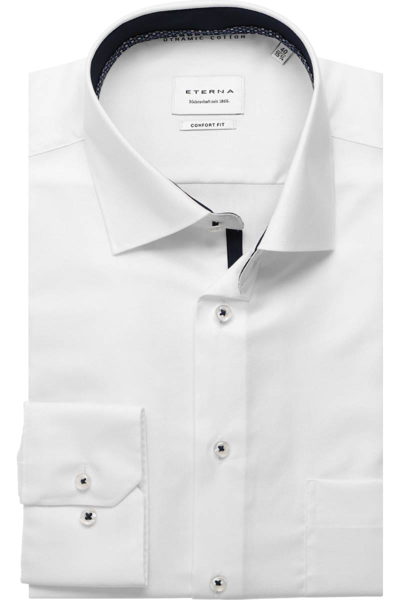 ETERNA Dynamic Cotton Comfort Fit Hemd weiss, Einfarbig