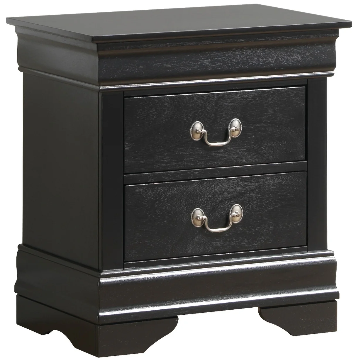 Louis Philippe 2-Drawer Nightstand (24 in. H X 22 in. W X 16 in. D)