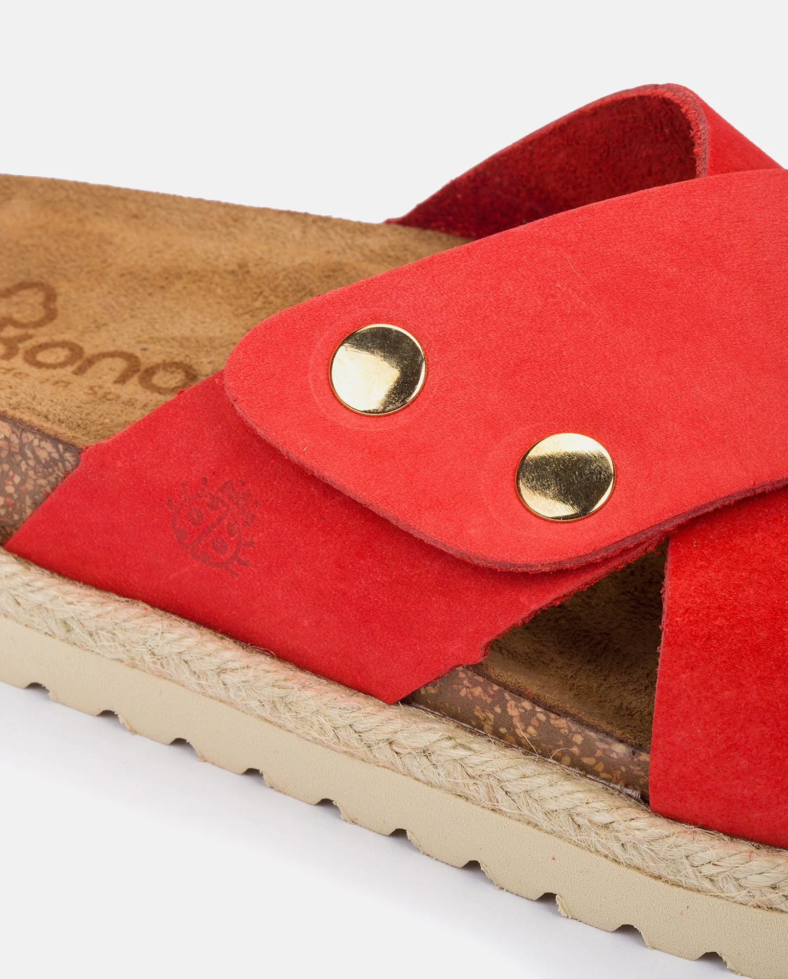 Sandalia de plataforma Inca 120 rojo