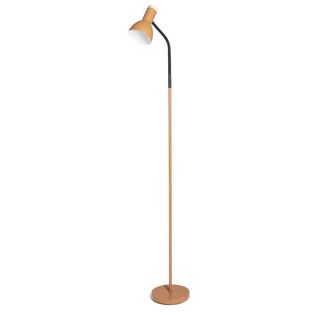 Lampadaire noir et orange H150cm