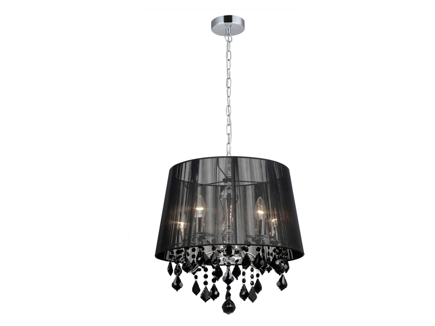 Lampa wisząca Cornelia 5-punktowa stalowa czarna