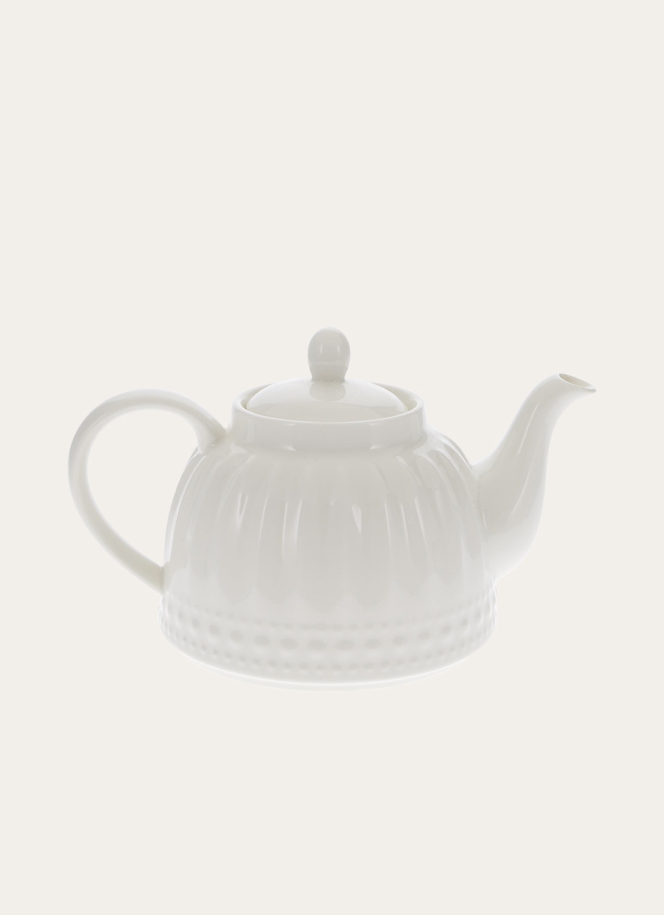 THÉIÈRE EN PORCELAINE BLANC