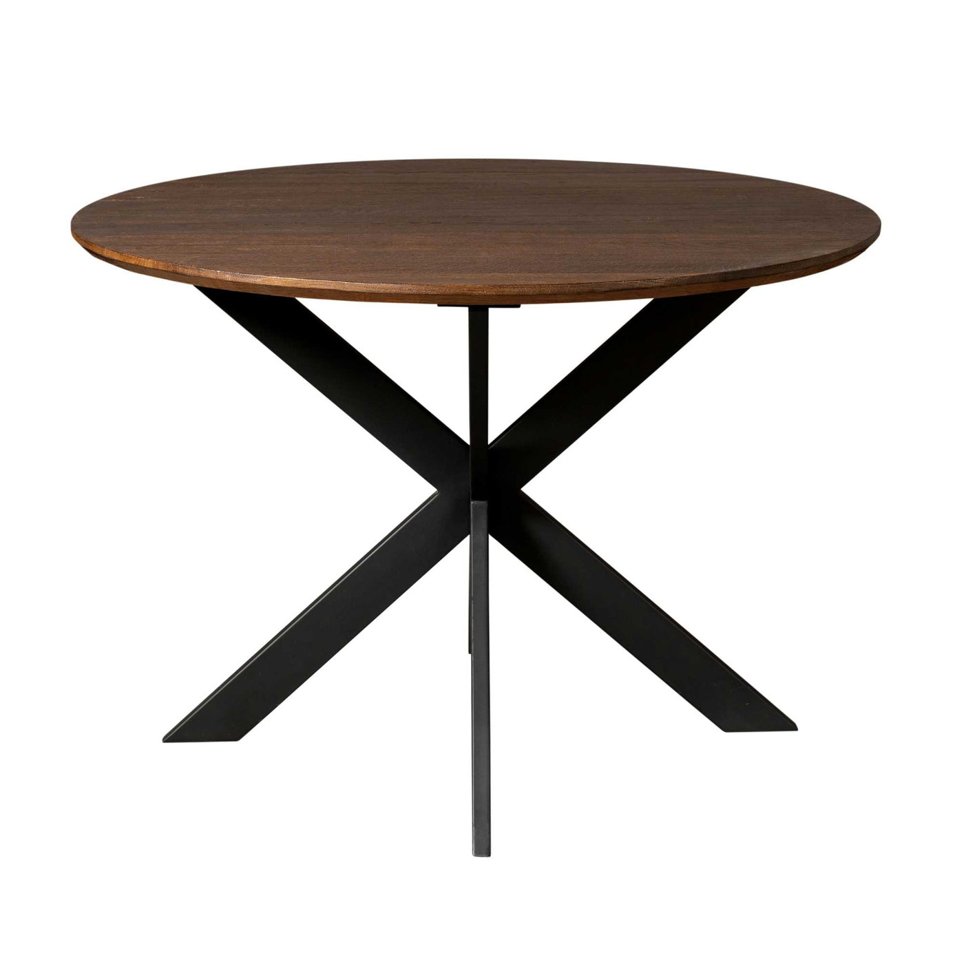 StarFurn Eettafel Ferris - Rond Bruin Hout - 110x110x76cm