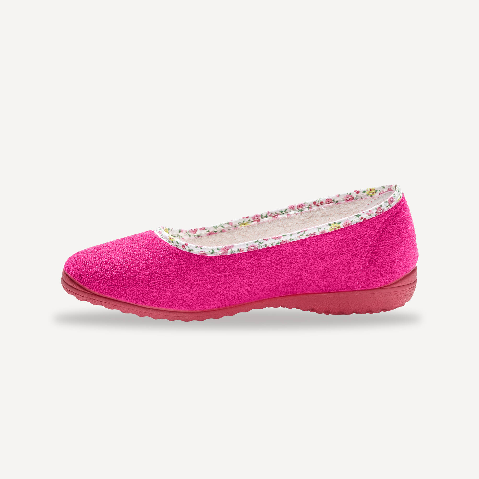 Ballerine d'intérieur éponge unie