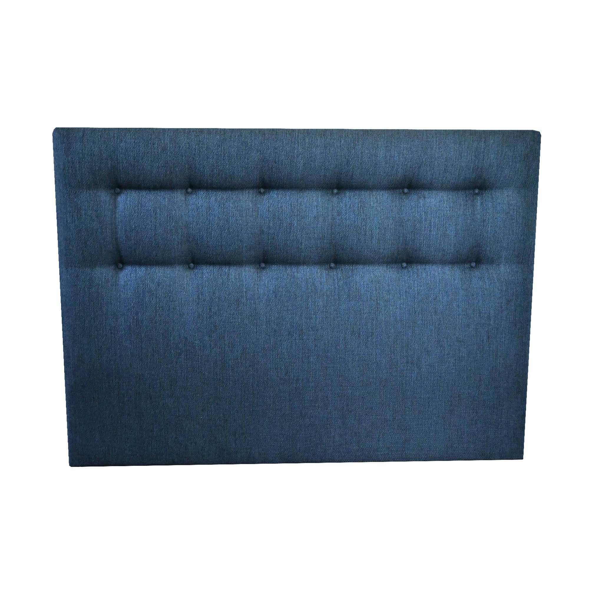 - Tete de lit capitonnée - Bleu marine, - 140 x 115 cm