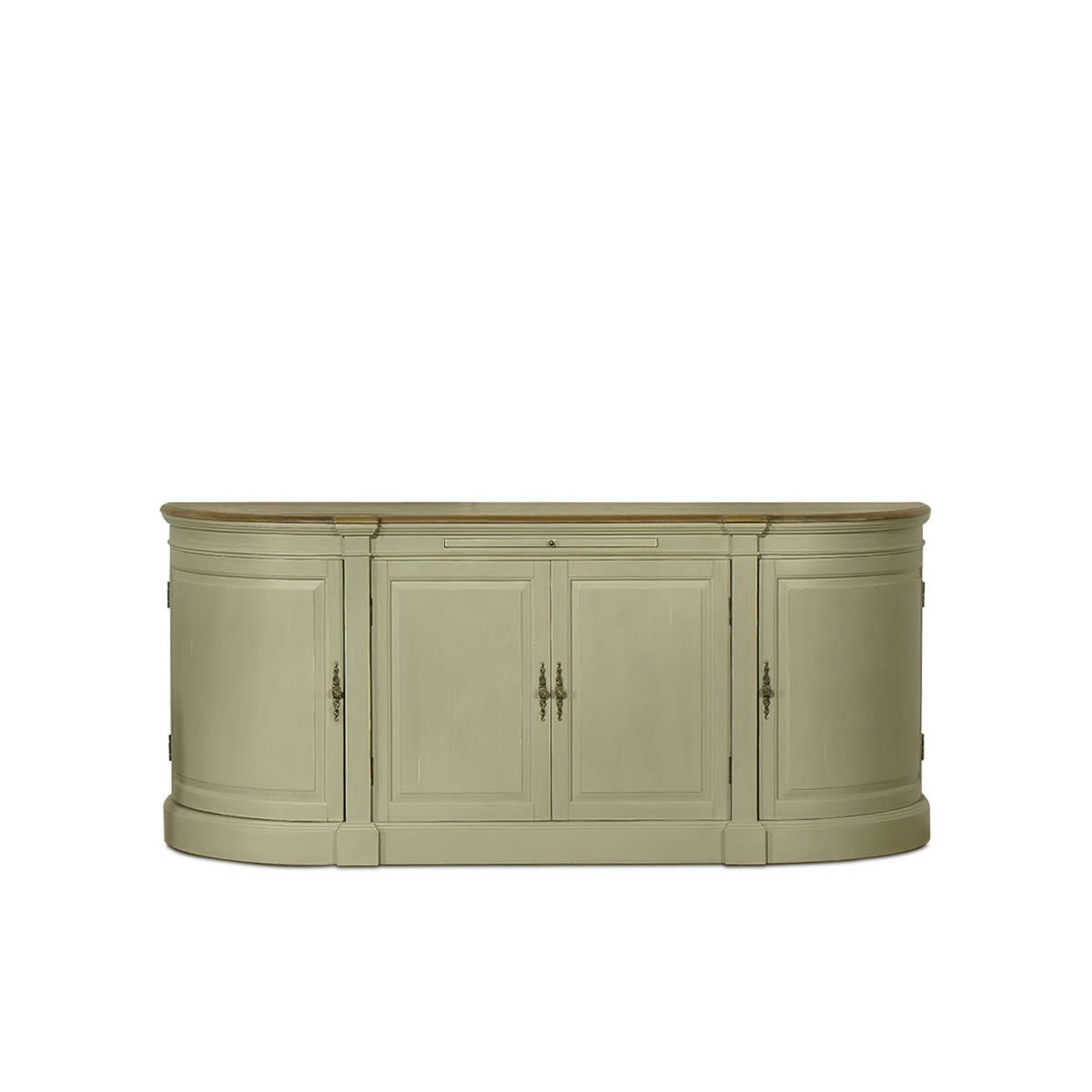 JOSEPHINE - JOSEPHINE - Buffet de salle à manger romantique, 4 portes gris clair