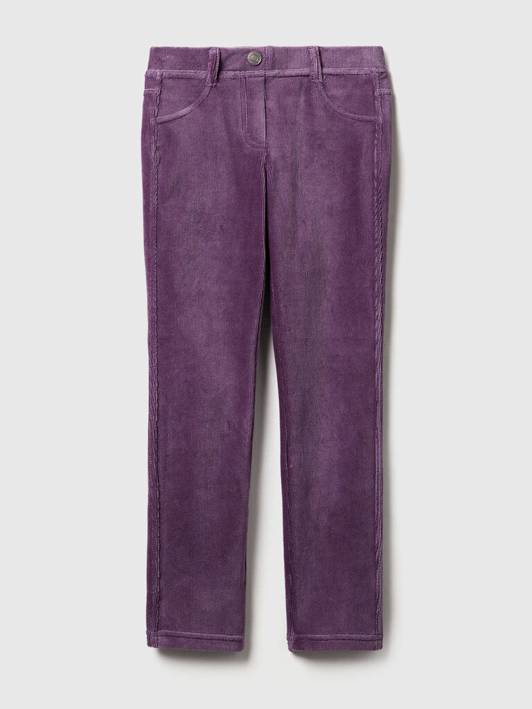 Super skinny chenille trousers