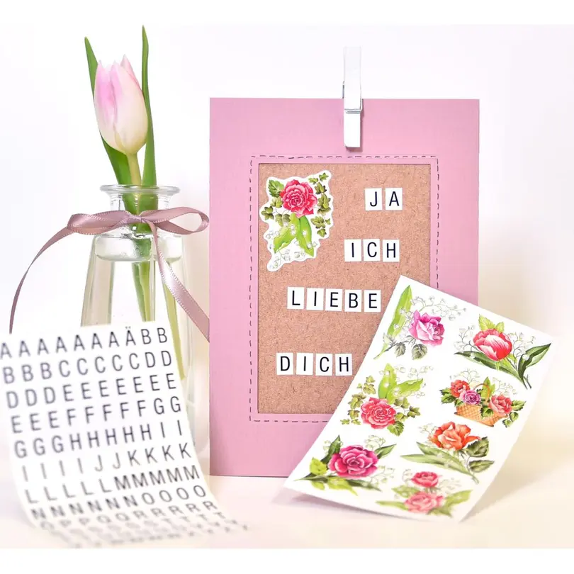 Sticker 3er-Set Creative Flower