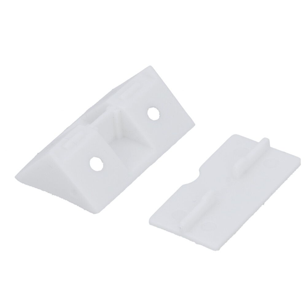 HJØRNEBESLAG SUKI 40X14X21MM HVIT